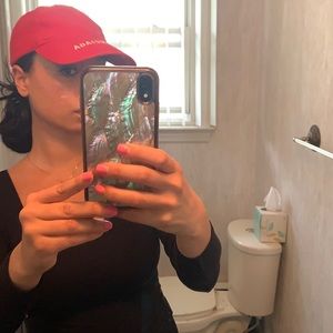 Balenciaga Red baseball hat